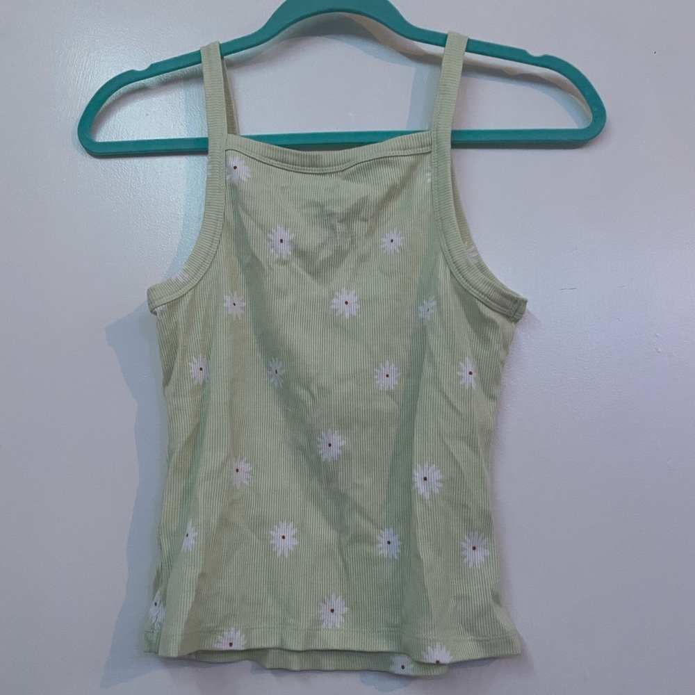 Green Floral Printed Top